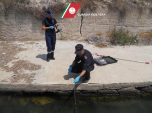 19414515guardiacostierarilevamenti-300x224 Acqua torbida a nord del litorale della Riviera Pontina esclusa Gaeta